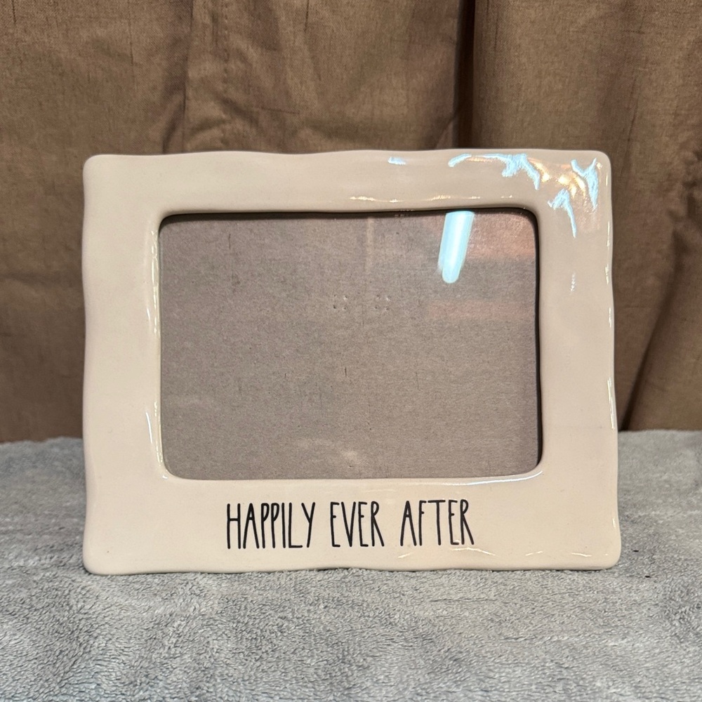 Rae Dunn Cream Photo Frame - Happily Ever After